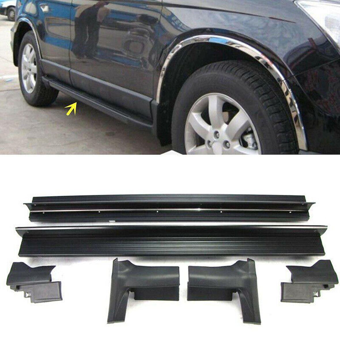 Honda Crv Uyumlu 2006-2012 Yan Basamak Koruma Side Step Oem Style Black