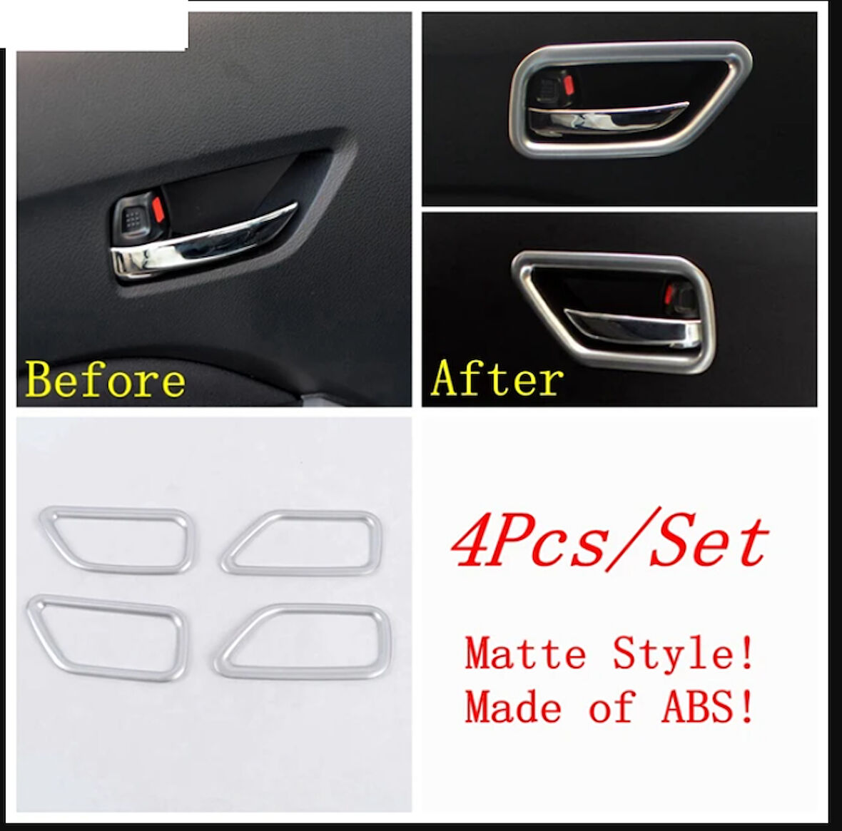 Grand Vitara 2015 2019 Arası İç Kapı Kolu Çerçevesi ABS (Plastik) Krom 