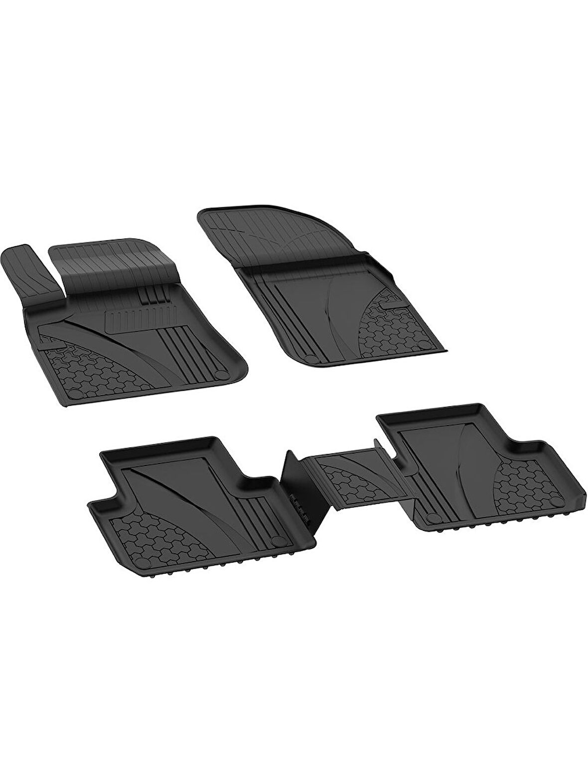 Volkswagen Touareg 2018+ Uyumlu SAHLER Araca Özel 4.5D Havuzlu Oto Paspas - Lux Seri Sahler