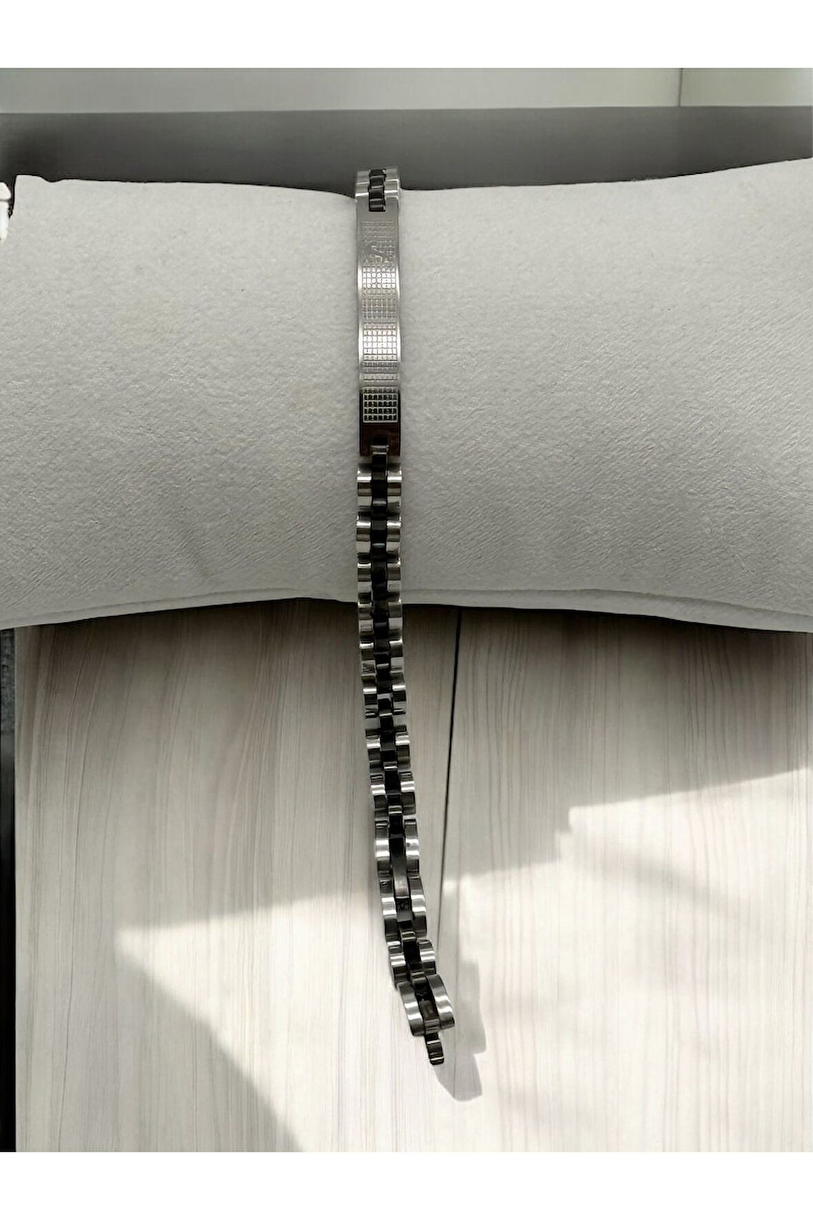 Paslanmaz Çelik Rolex Model Örgü Zincir Erkek Gümüş Renk