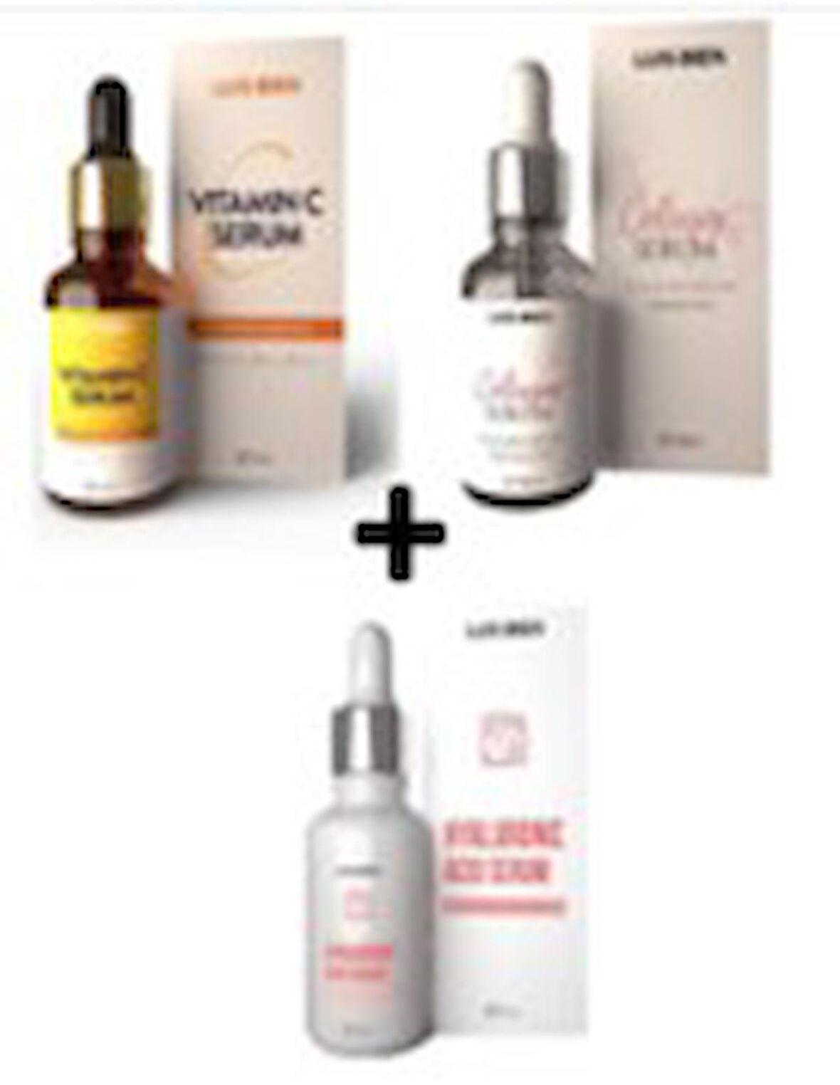 Luis Bien C Vitamini + Kolajen Serum + Hyalorünik Asit 3'lü Set