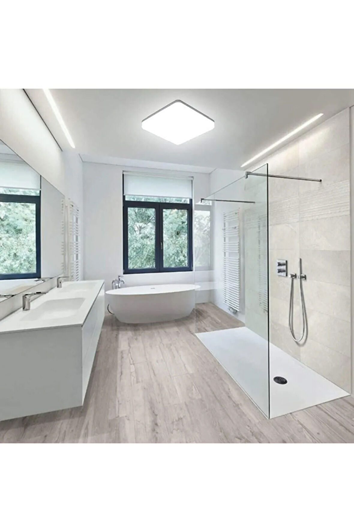 Lüks-led Avize-25watt-30cm X 30cm, Banyo Avize,avize Modelleri, Avize Modelleri (yeni)