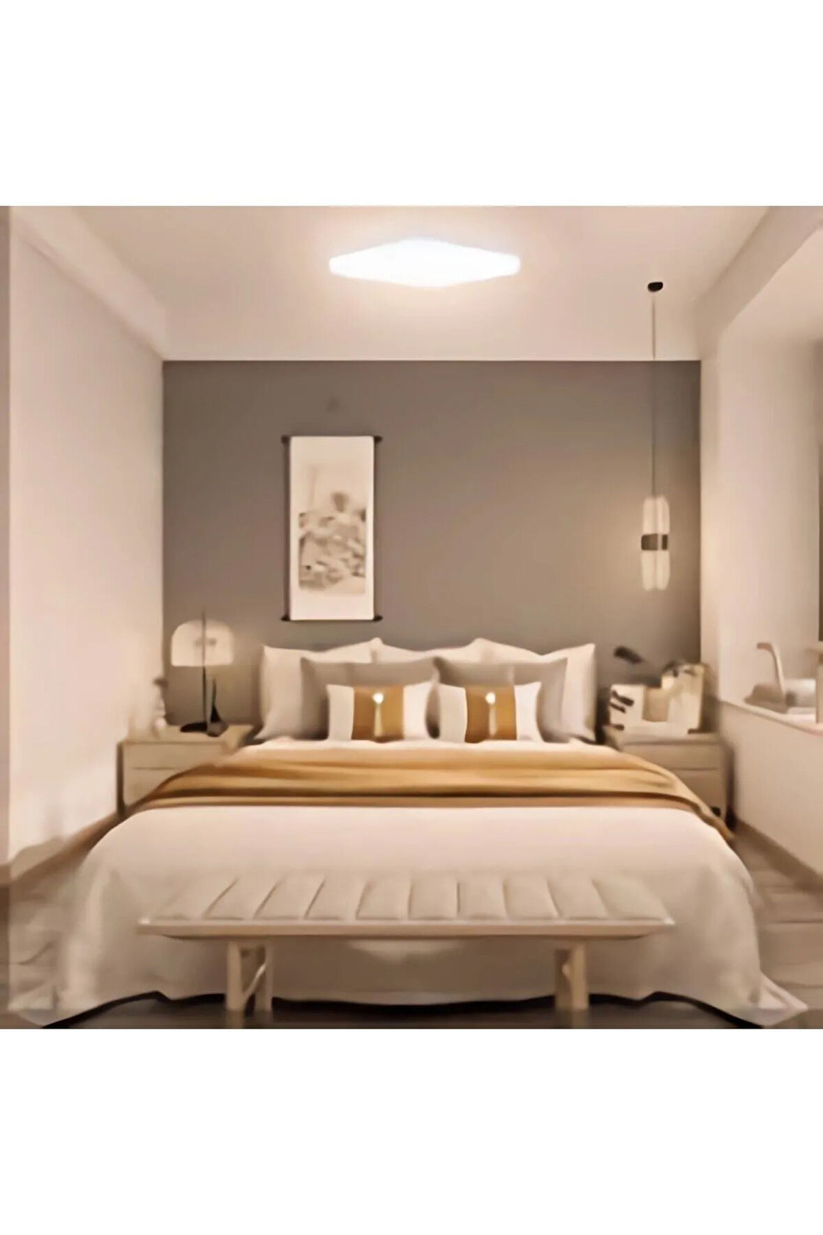 Yatak Odası Lüks Aydınlatma 25watt-30cm X 30cm Lüks Led Aydınlatma, Avize Modelleri, Yatak Odası