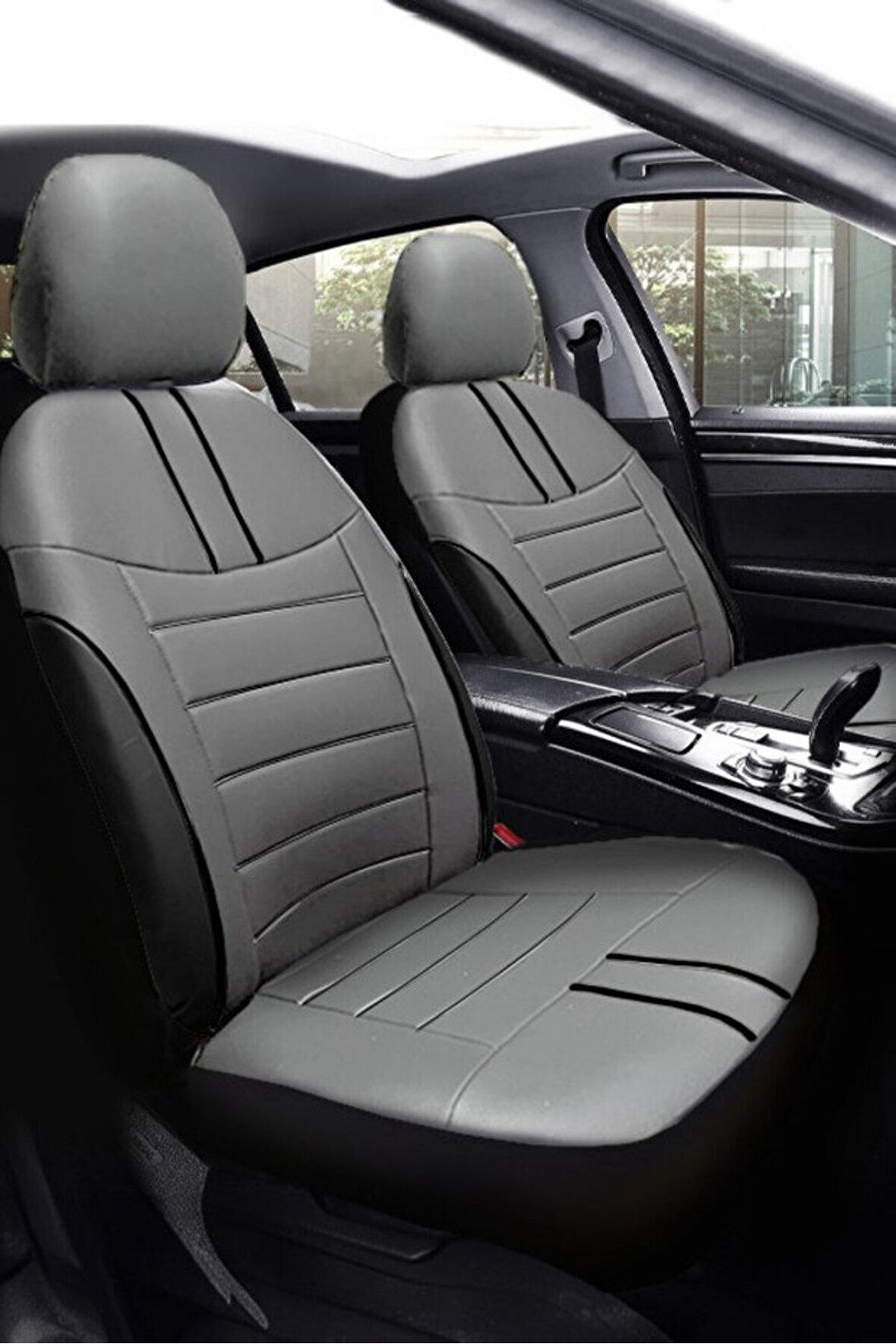 Ford Mondeo Sedan 2001-2007 Aracınıza Uyumlu Koltuk Kılıfı Luxe Deri Füme