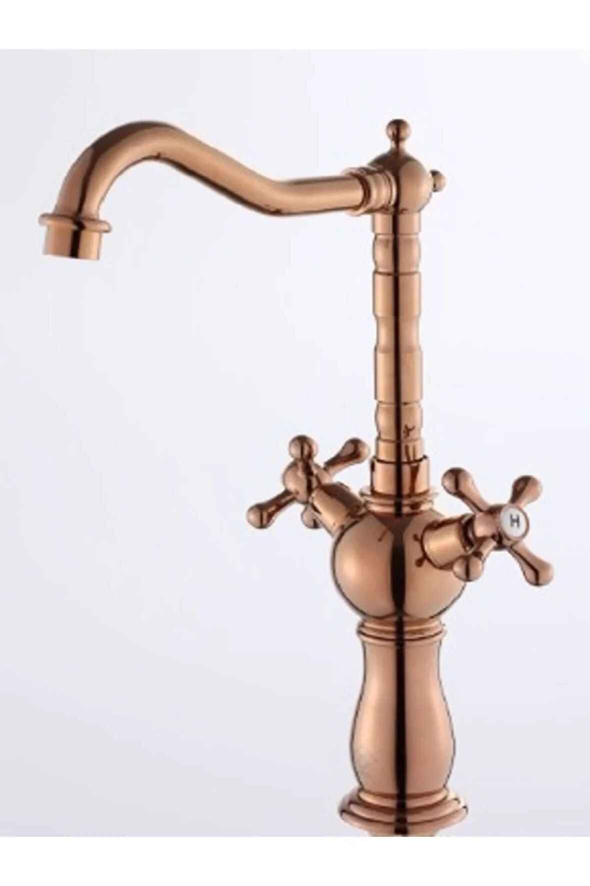 KOÇ KAFALI ÇANAK LAVABO BATARYASI - ROSE GOLD