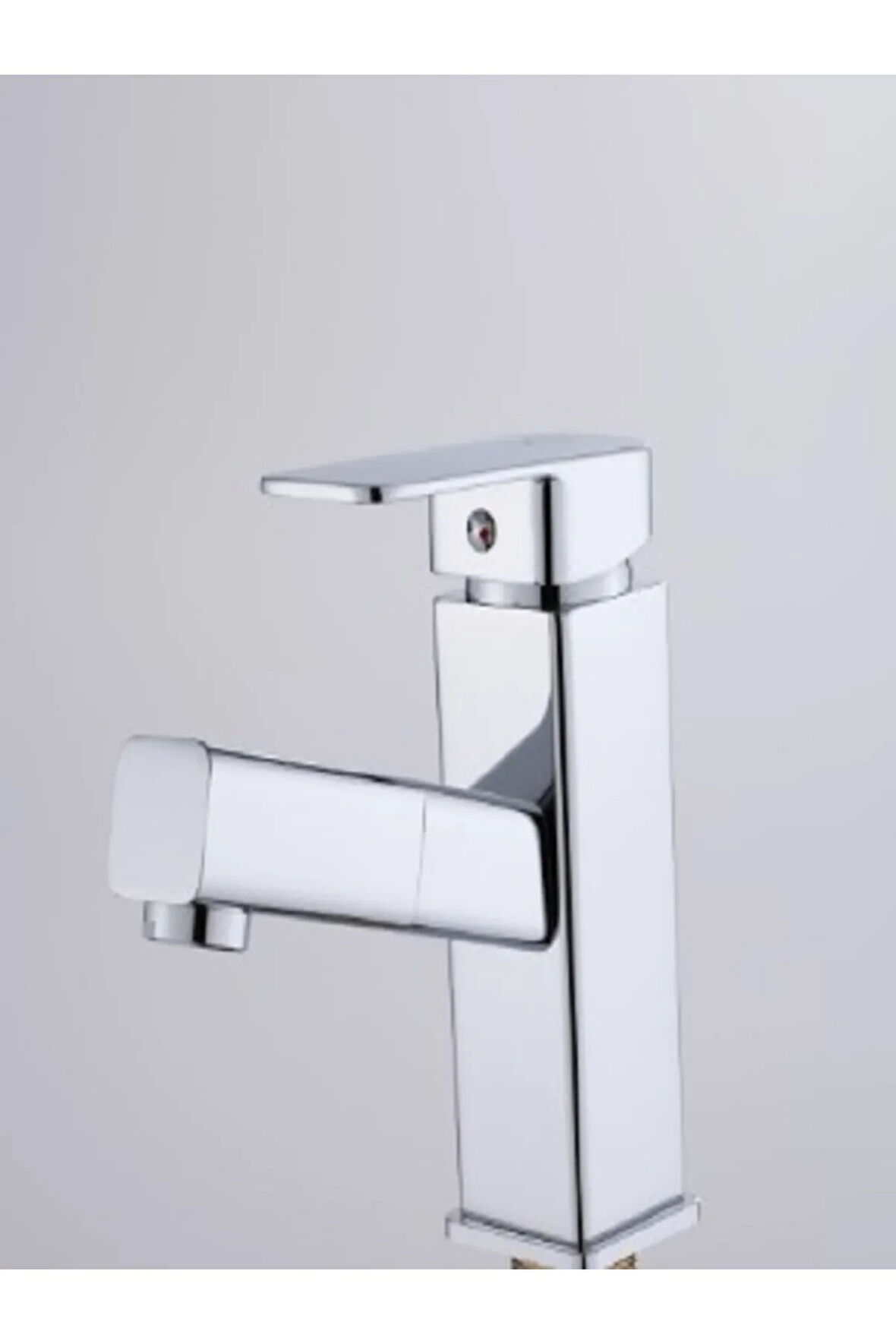 KARE SPİRALLİ LAVABO BATARYASI - KROM