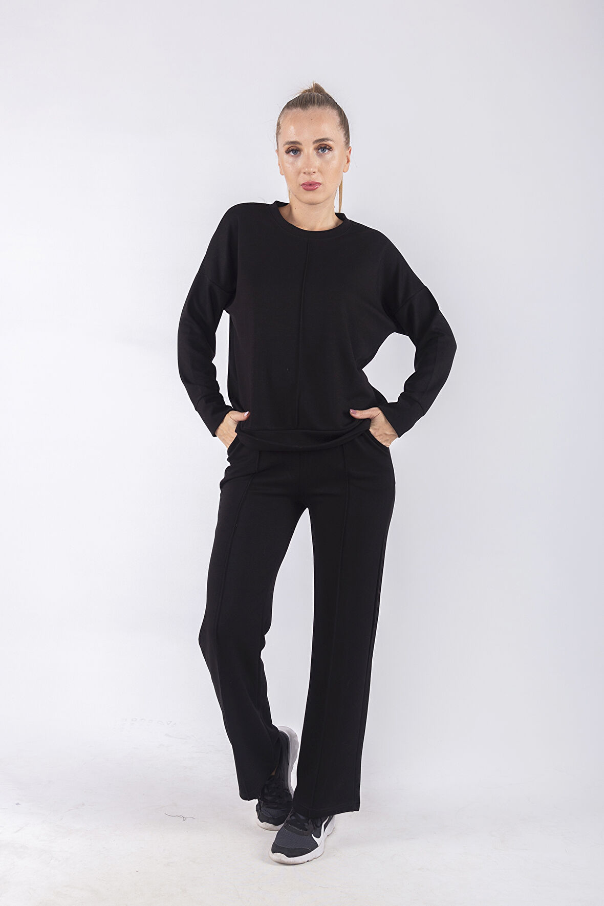 Çımalı Eşofman Takımı Likralı Rahat Kalıp 