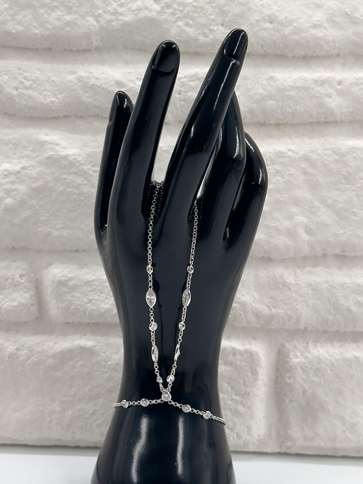 Zirkon Taşlı Şahmeran Kadın Gümüş Bileklik