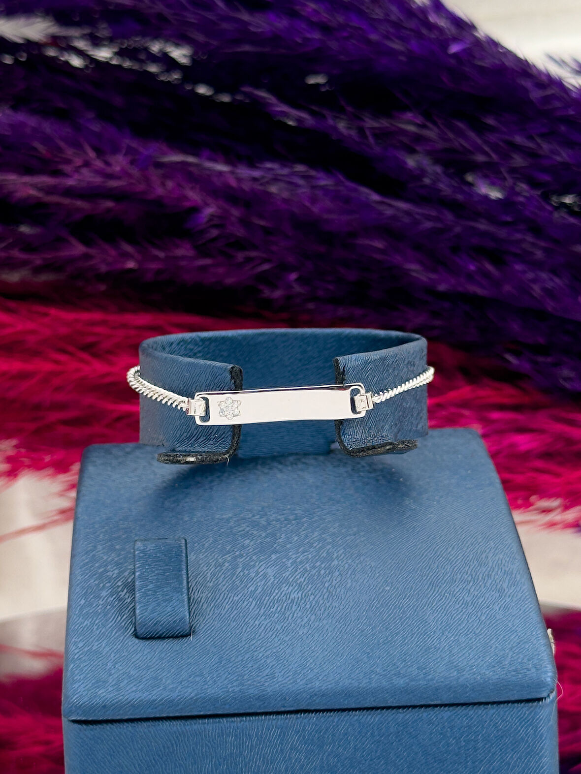 925 Ayar Gümüş Yıldız Figürlü İsim Yazılabilir Kız Bebek Künye – Kişiye Özel Gümüş Çocuk Bileklik