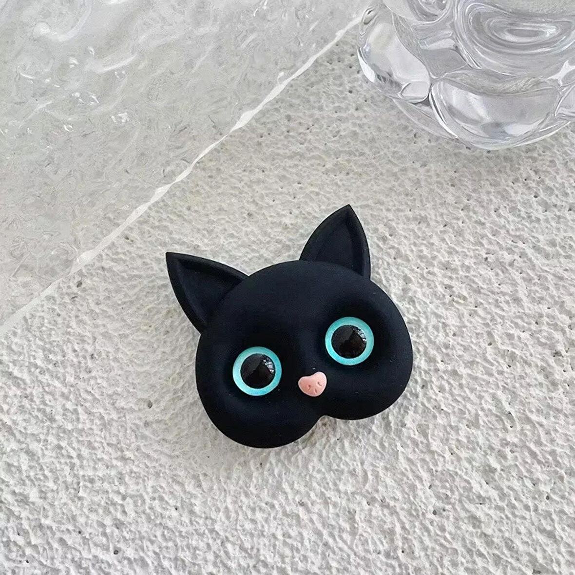 Microcase 3D Kedi Tasarımlı 3M Yapıştırmalı Cep Telefonu Tutacağı Popsocket - AL5243