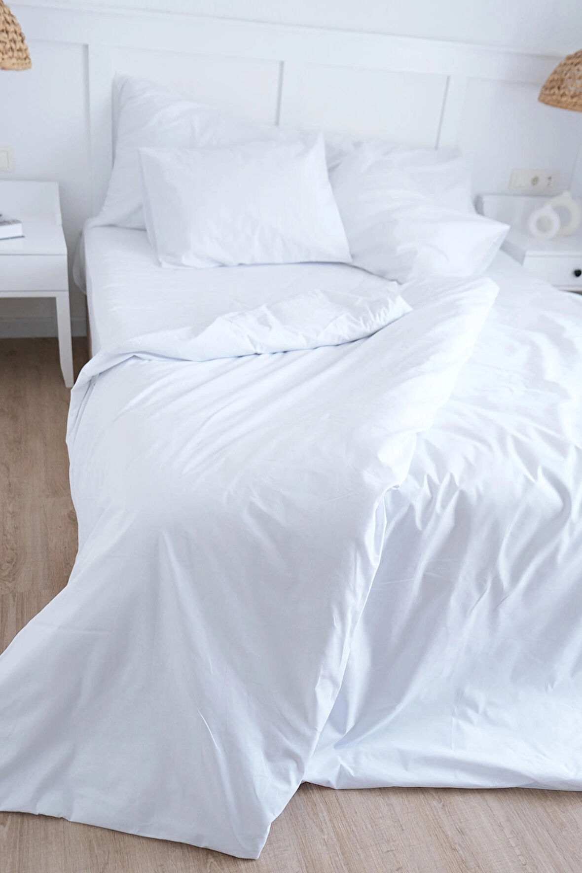 Lawon San Marino Serisi %100 Pamuk Saten Çift Kişilik Otel Çarşafı 240*280cm