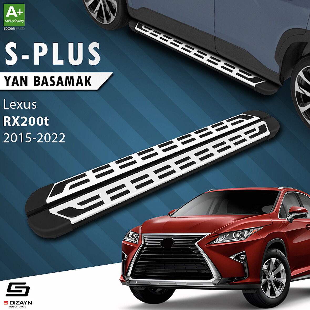 S-Dizayn Lexus RX200t S-Plus Gri Yan Basamak 183 Cm 2015-2022 A+ Kalite