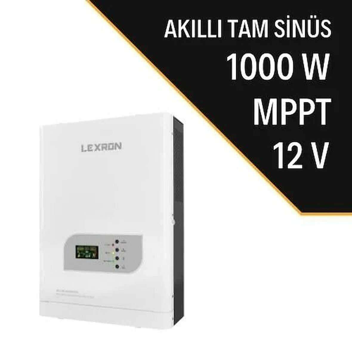 LEXRON - İnges 1 KW 1000 WATT MPPT AKILLI İNVERTER - İNVERTÖR - 12 VOLT KARAVAN, BAĞ EVİ, KONTEYNIR