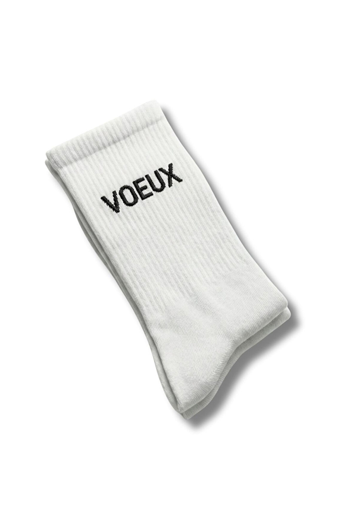 Kadın Beyaz Pamuklu Yazı Baskılı Kolej Çorap 2’li Paket