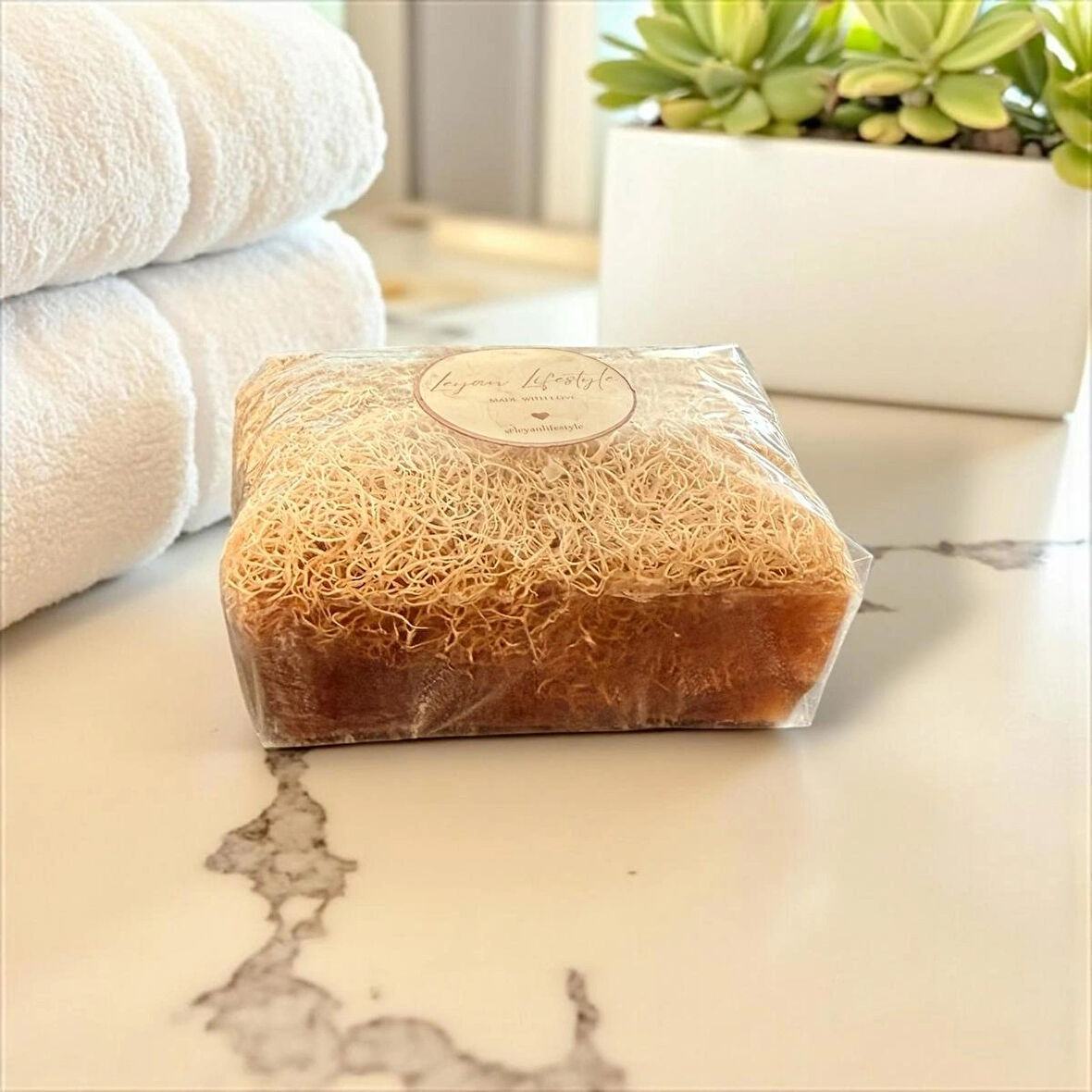 LEYAN KABAK LİFLİ DOĞAL SABUN-KOLAJEN