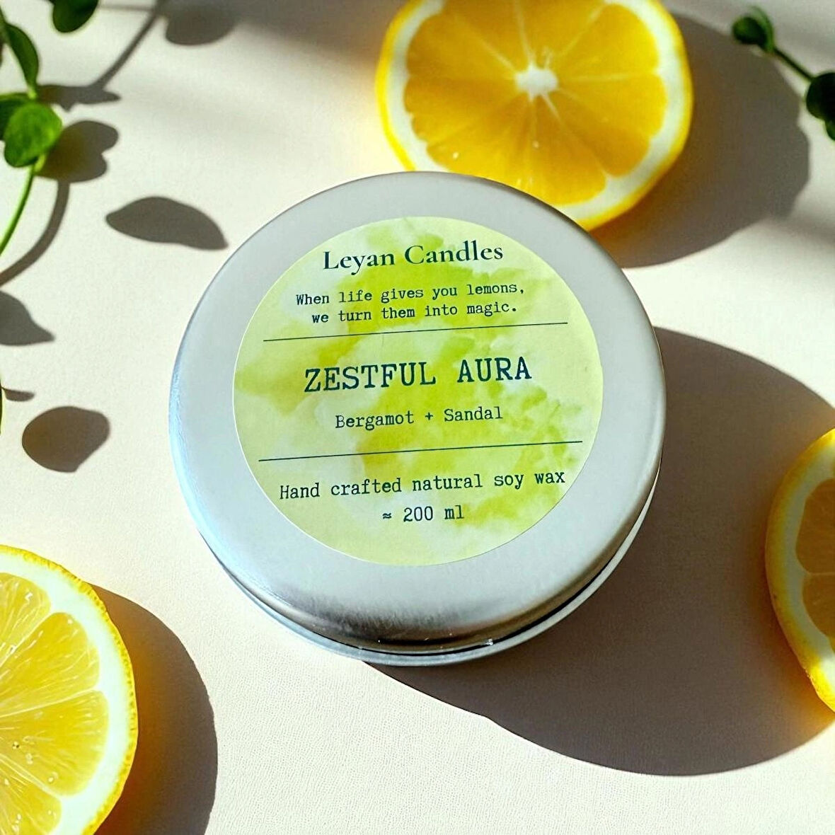 ZESTFUL AURA BERGAMOT, SANDAL SOYA MUMU METAL KUTU 75ML