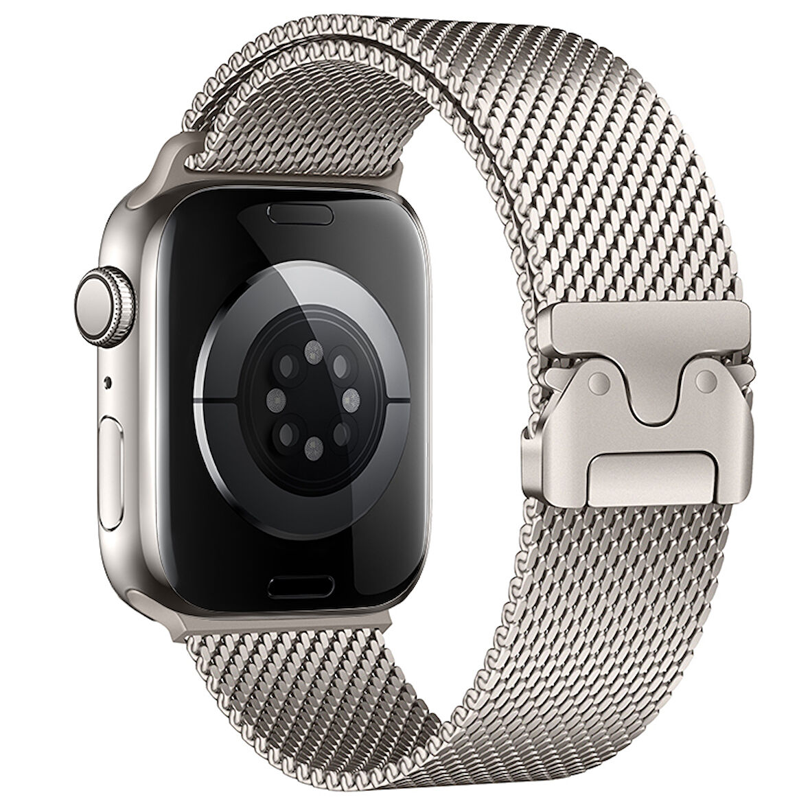 Apple Watch 10 42mm Zore KRD-121 Metal Hasır Kordon SAAT DEĞİLDİR.