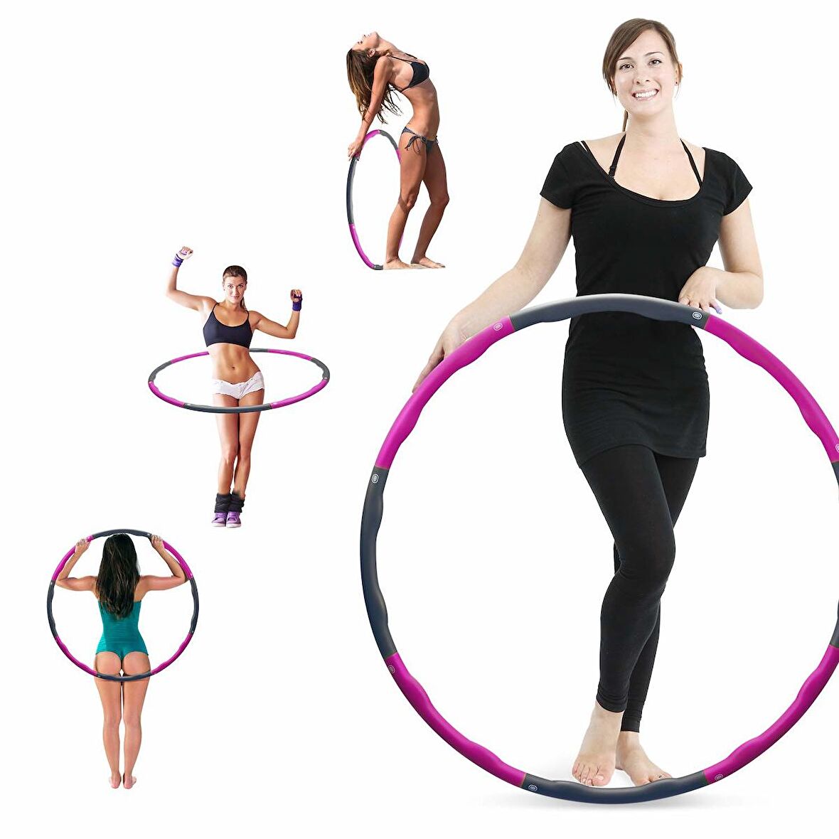 Hul-a Hoop Çemberi 1.5 KG 90-100 Cm Lyt-114 Pembe