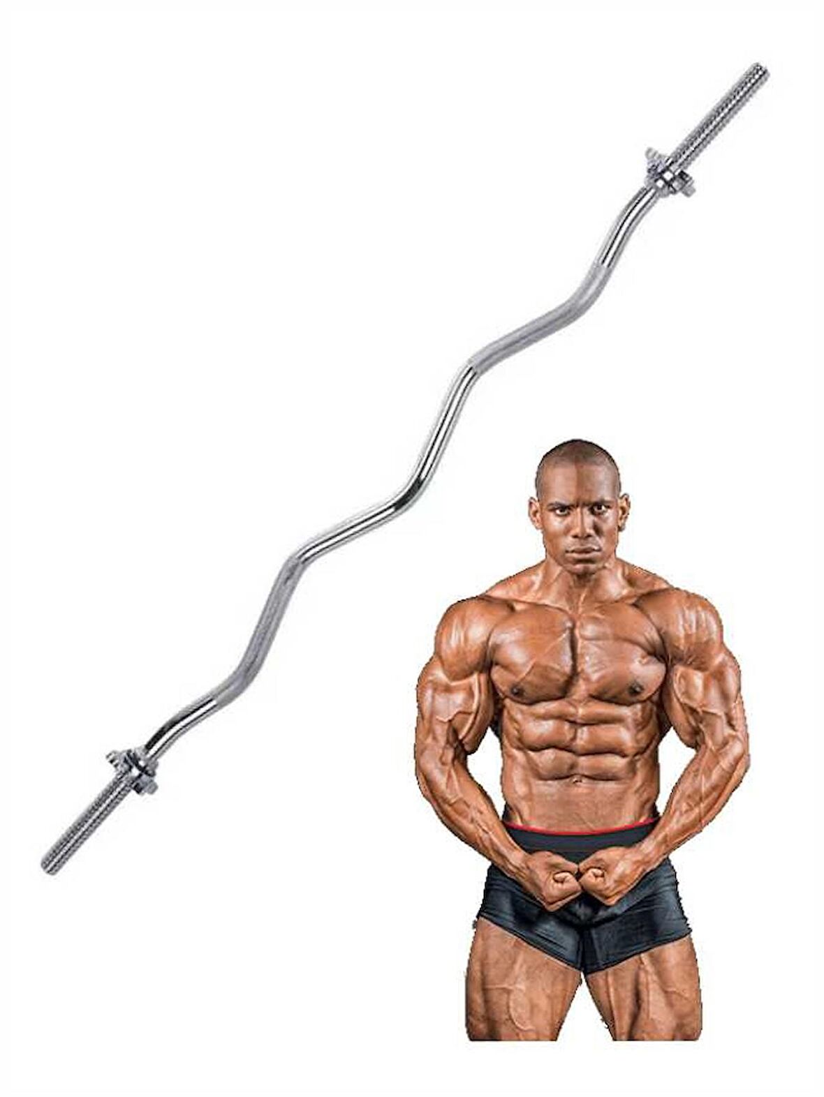 Z Bar 120 Cm Halter Barı Krom Ağırlık Barı LYT - 14