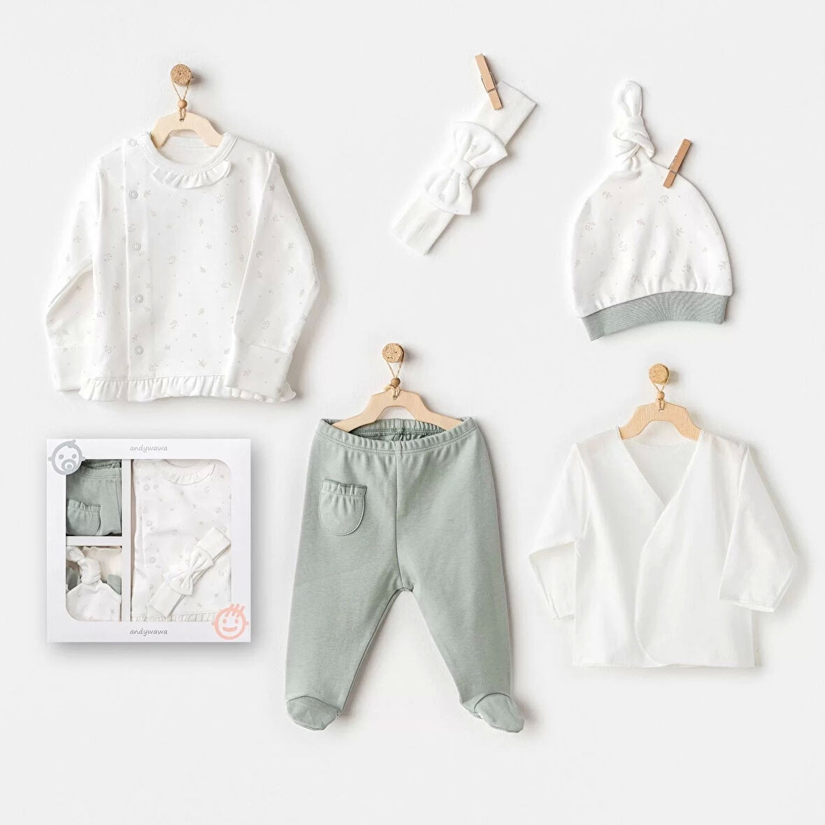 Lenaca Cute Bear Friends 5'li Hastane Çıkışı Green