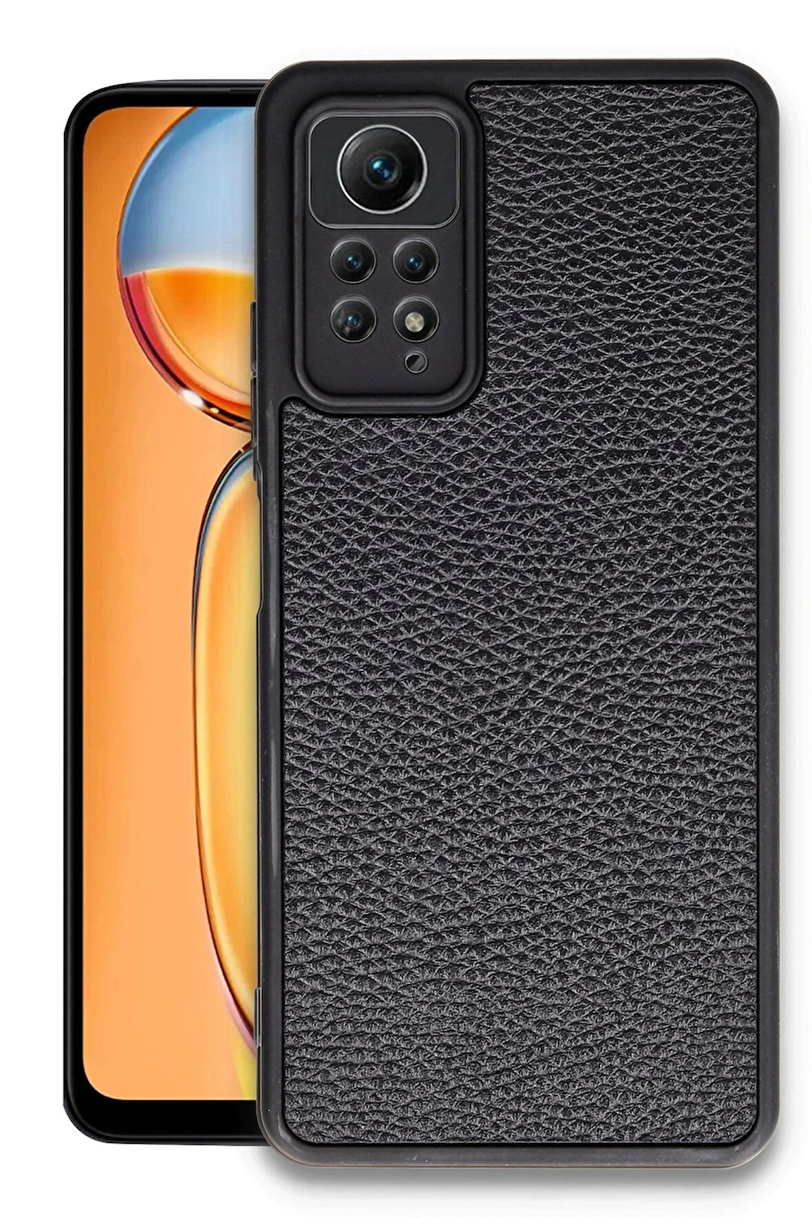 Xiaomi Redmi Note 12 Pro 4G Kılıf Aras Deri Kapak - Siyah