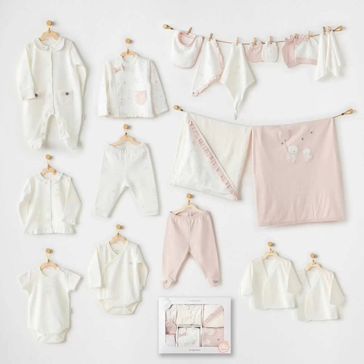 Lenaca Ballerina 20 Parça Hastane Çıkışı Ekru