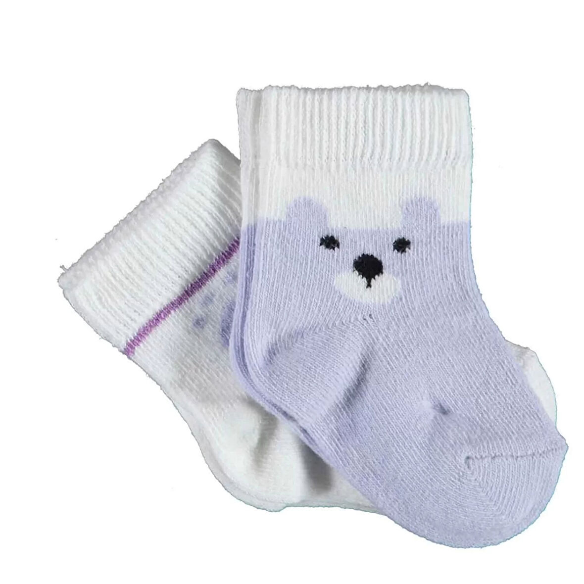 Lenaca Happy Bear 2'li Çorap  Lila