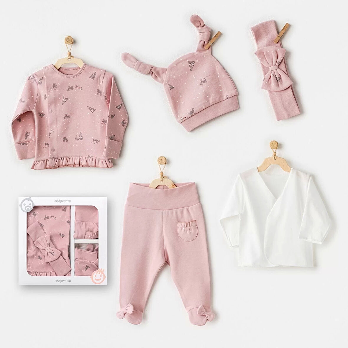 Lenaca Puppy Gazelle 5'li Hastane Çıkışı Pink