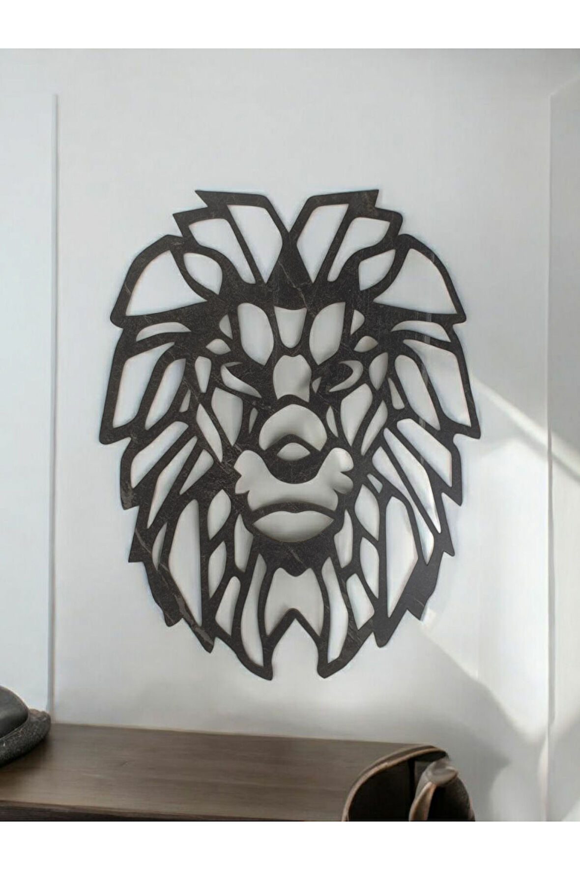 Lazer Kesim MDF Dekor - Aslan Başı