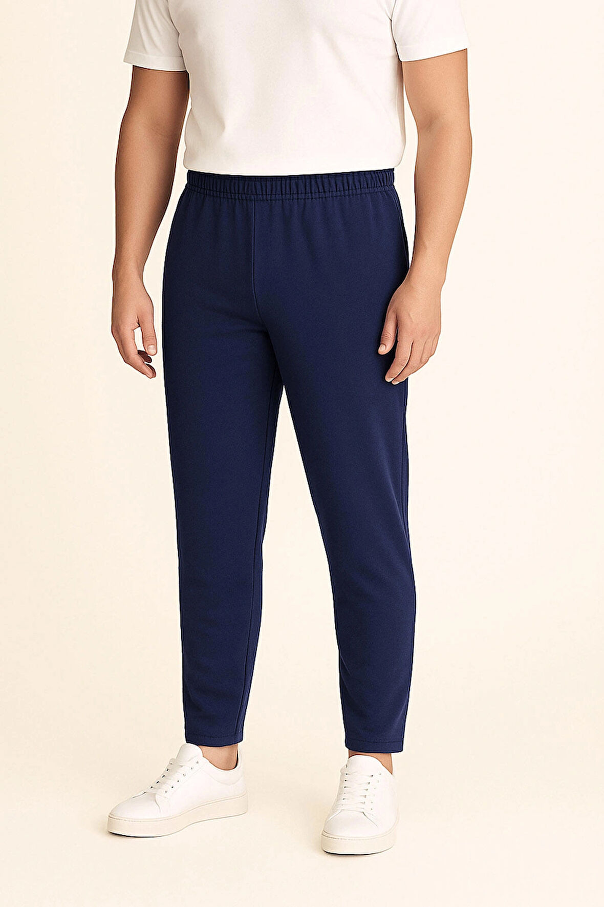 Lacivert Likralı Eşofman Altı