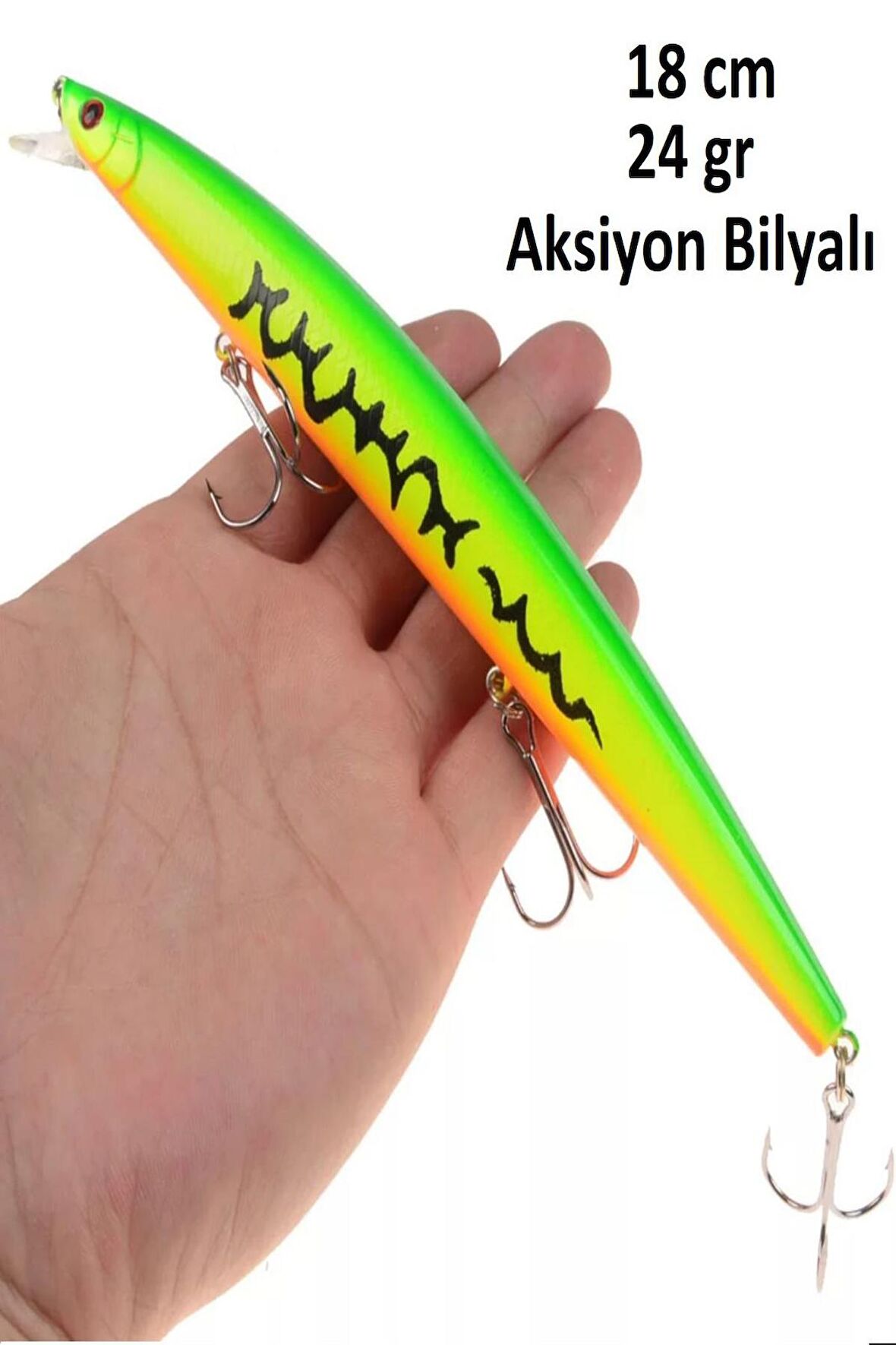 18 cm 24 gr.Lazer Turna Rapala,Levrek Rapala ,,Sahte Lures Yapay Yem