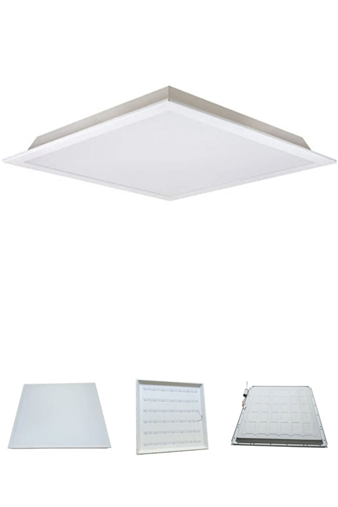 60cm X60cm Sıva Altı Led Panel, Taş Yünü Asma Tavan Led Panel, Beyaz Işık, Kare Backlight Led Panel