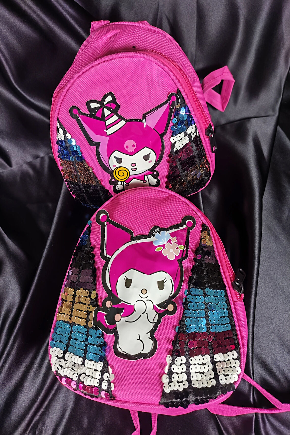 KUROMI Çocuk Sırt Çantası Pembe, Pullu