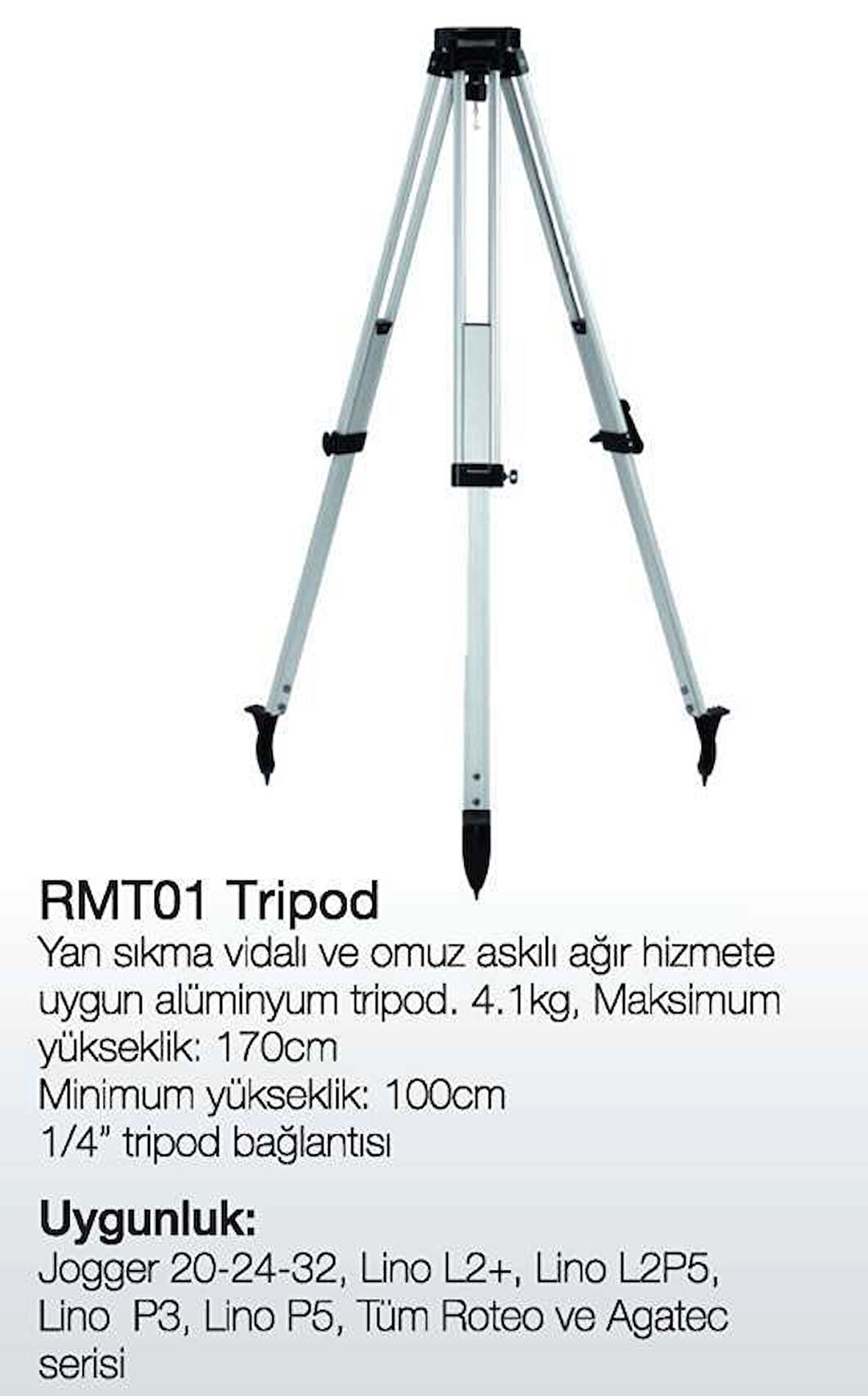 Leica Jogger 28 Optik Nivo SET -RMT01 Tripod + RMM05 Mira