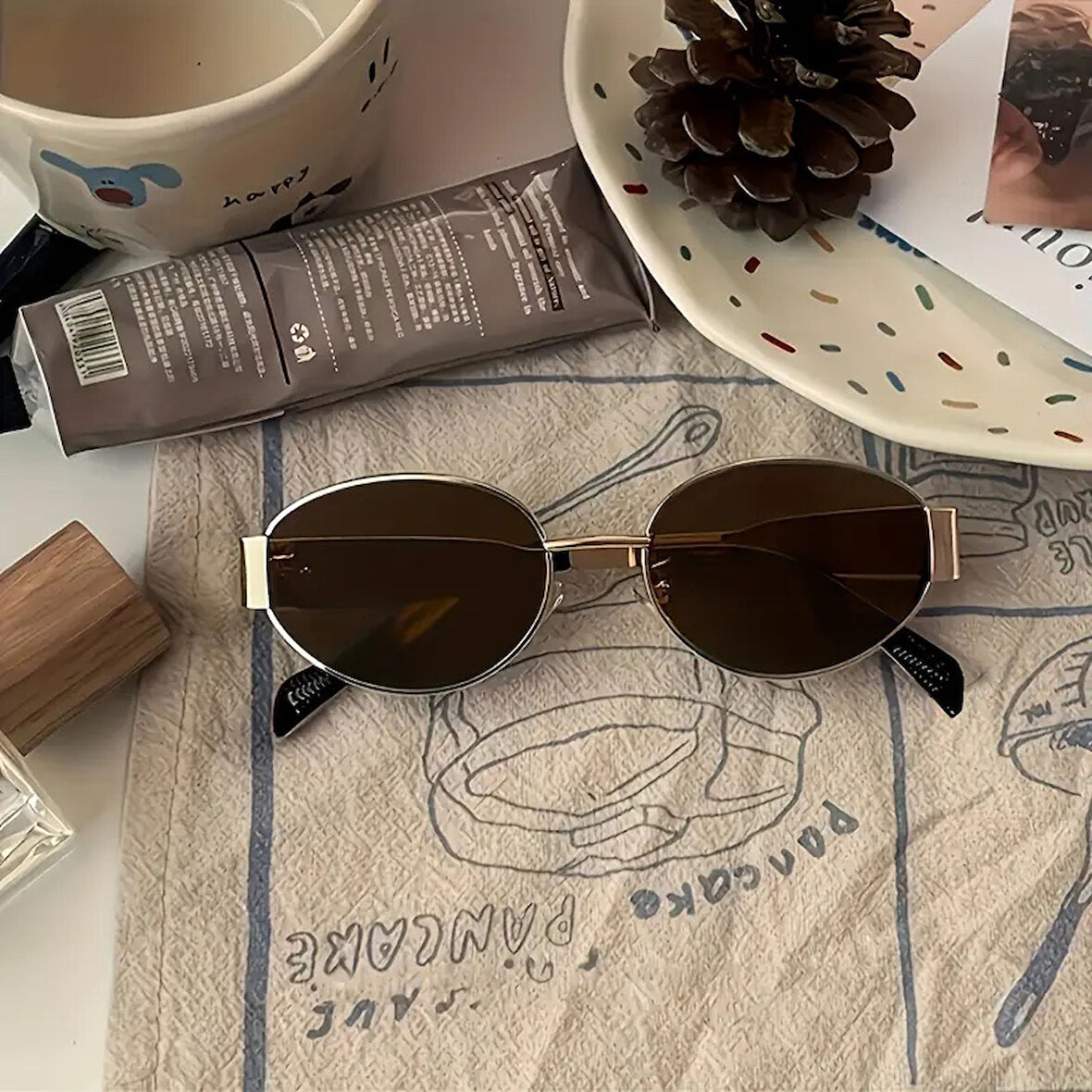 Lenty Gold/Brown 55 Philippe Polarize Güneş Gözlüğü