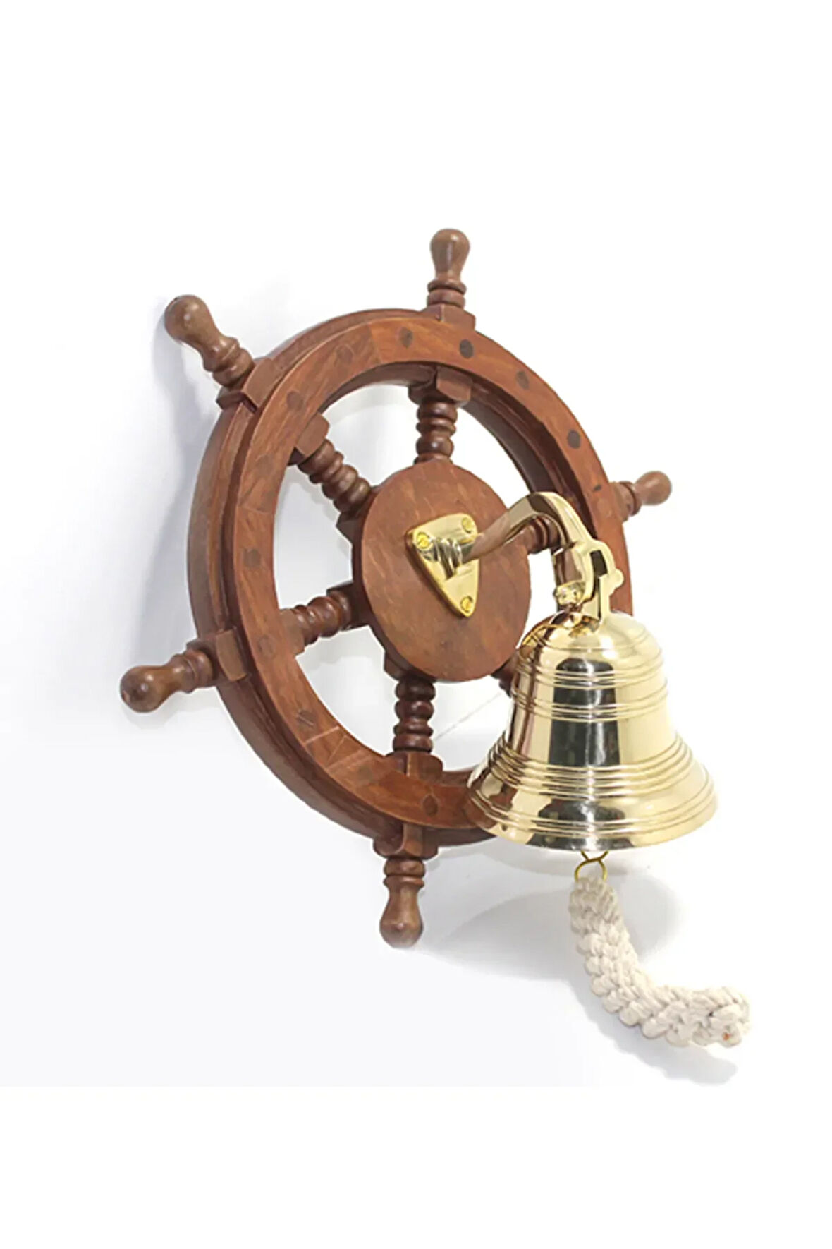 Duvara Asmalı Dümenli Pirinç Çan