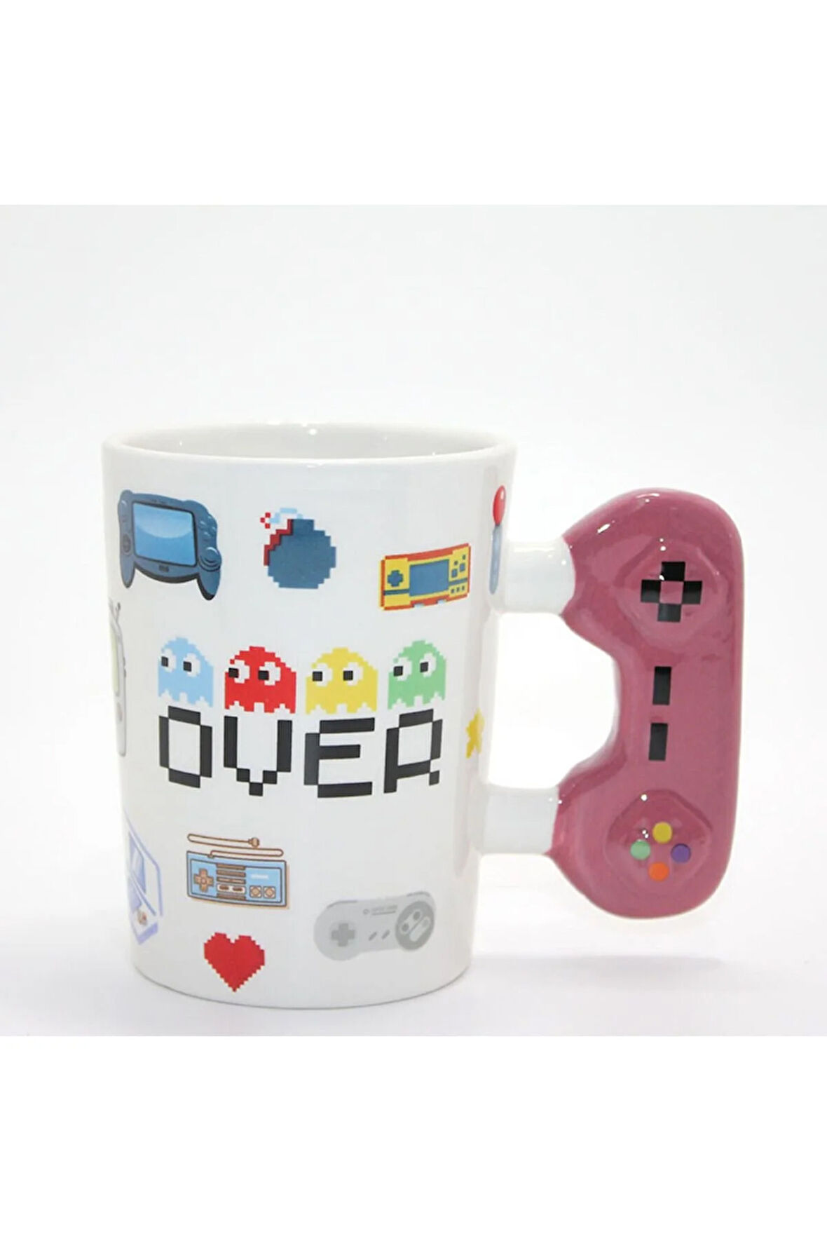 Game Over Porselen Kupa Bardak - Oyun Kolu Tasarımlı Kupa
