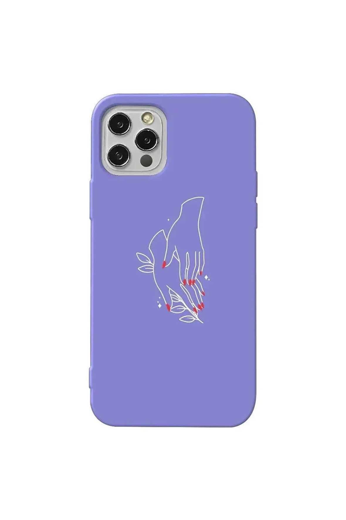 Iphone 14 Pro Max Lila Renkli Silikon Telefon Kilifi - Eller