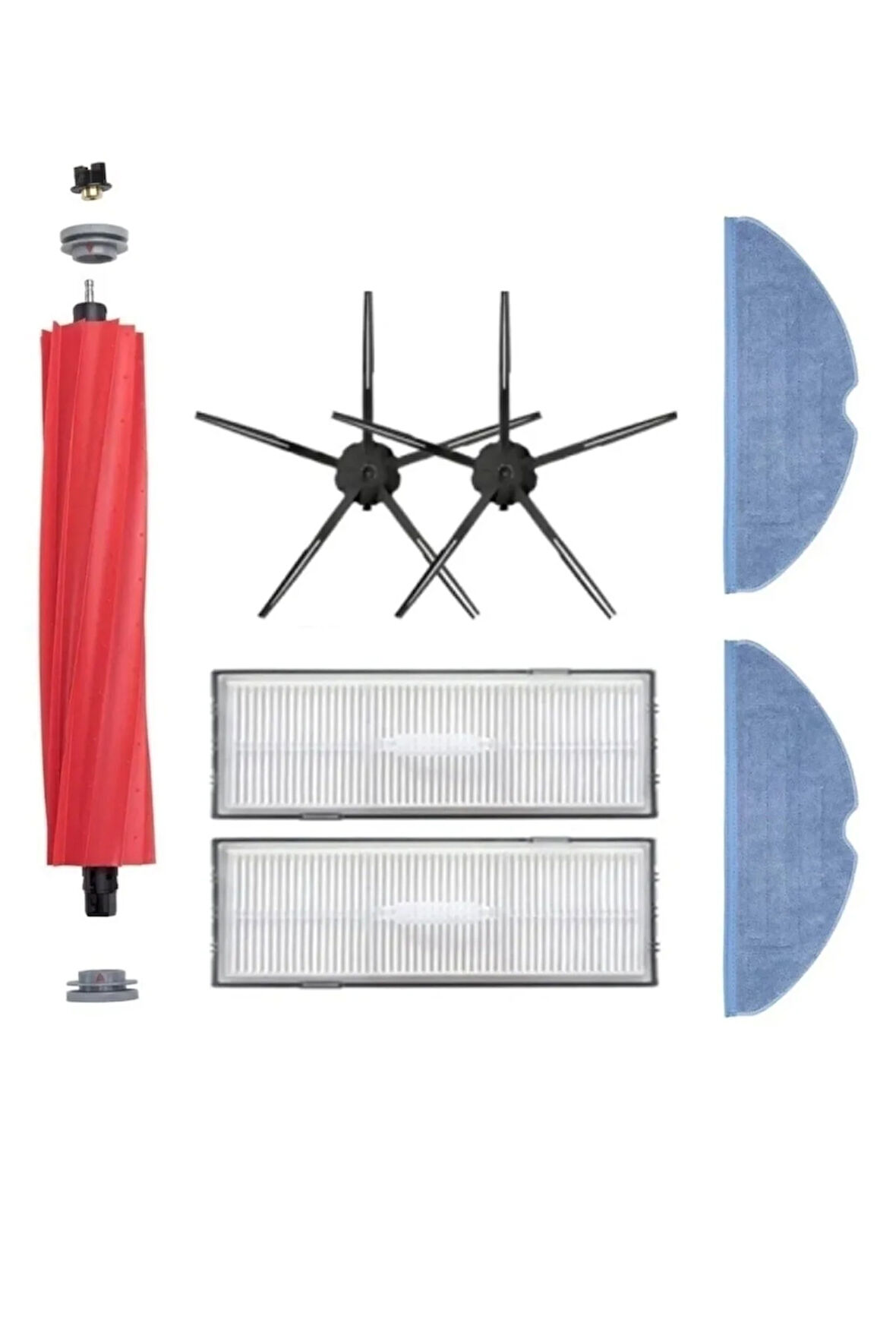 Roborock S7 Max V Uyumlu Hepa Filtre Yan Fırça Rulo Silindir Fırça Seti