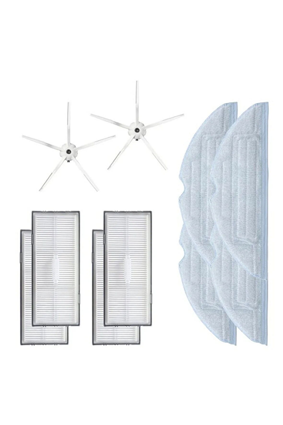 Roborock S7 Ve S7 Max Uyumlu Robot Süpürge Mop Filtre Fırça Seti