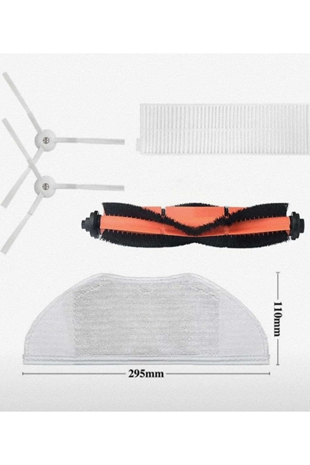 Mi Robot Essentıal 2in1 Robot Süpürge Filtre Fırça Mop Paspas Set Mjstg1