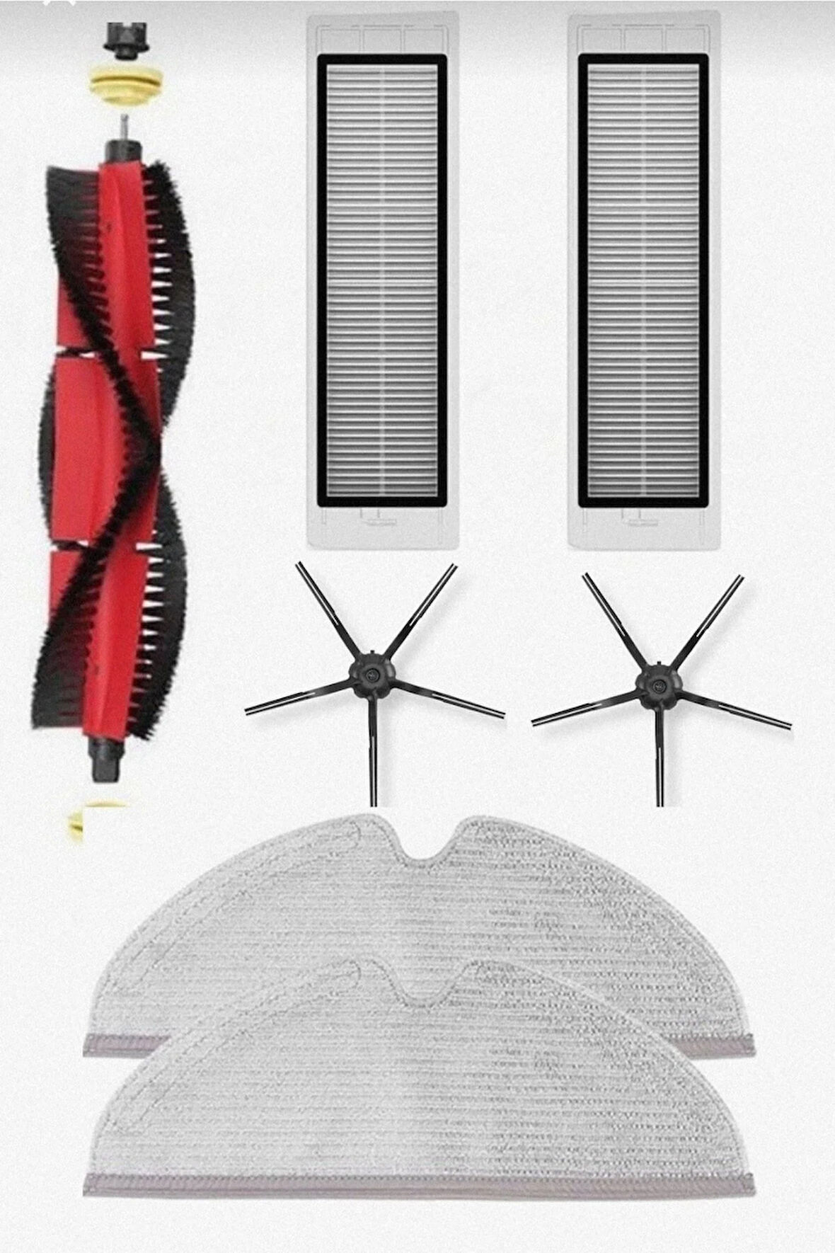 Roborock S6 Maxv S5 Max Uyumlu Hepa Filtre Mop Paspas Fırça Seti