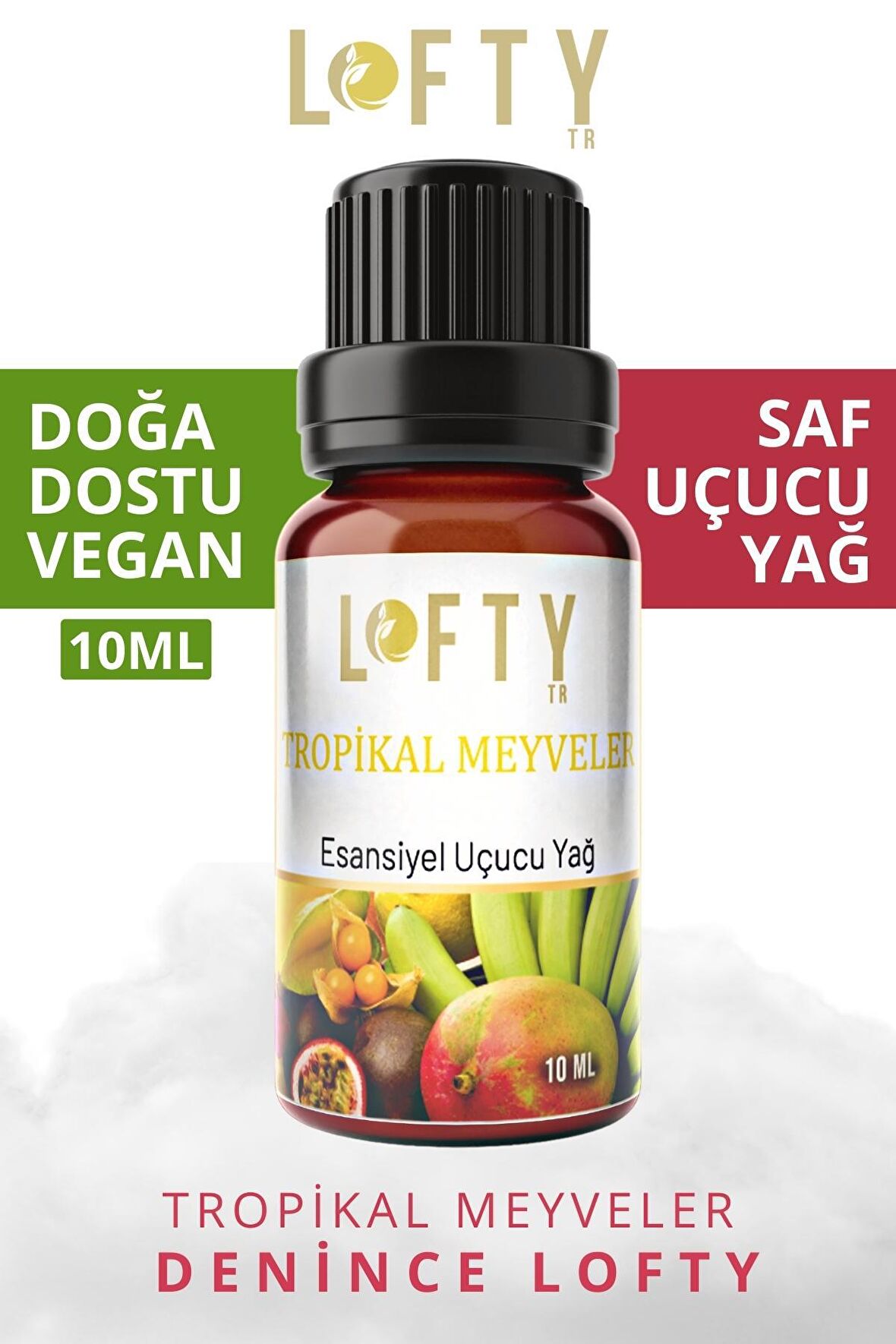 Tropikal Meyveler Uçucu Yağ Buhurdanlık Esansı Oda Kokusu Uçucu Esansiyel Yağ Buhur Yağı 10ML