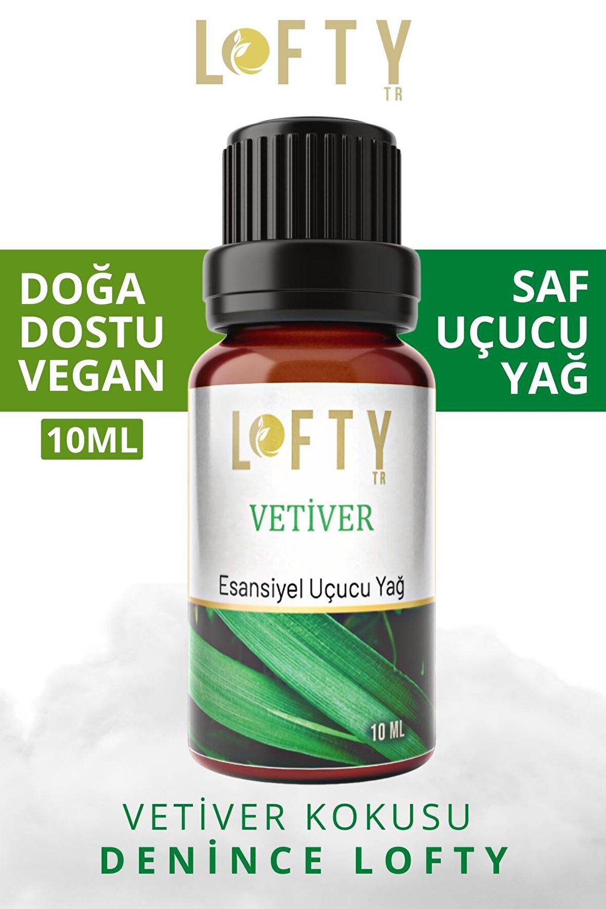 Vetiver Uçucu Yağ Buhurdanlık Esansı Oda Kokusu Uçucu Esansiyel Yağ Buhur Yağı 10ML