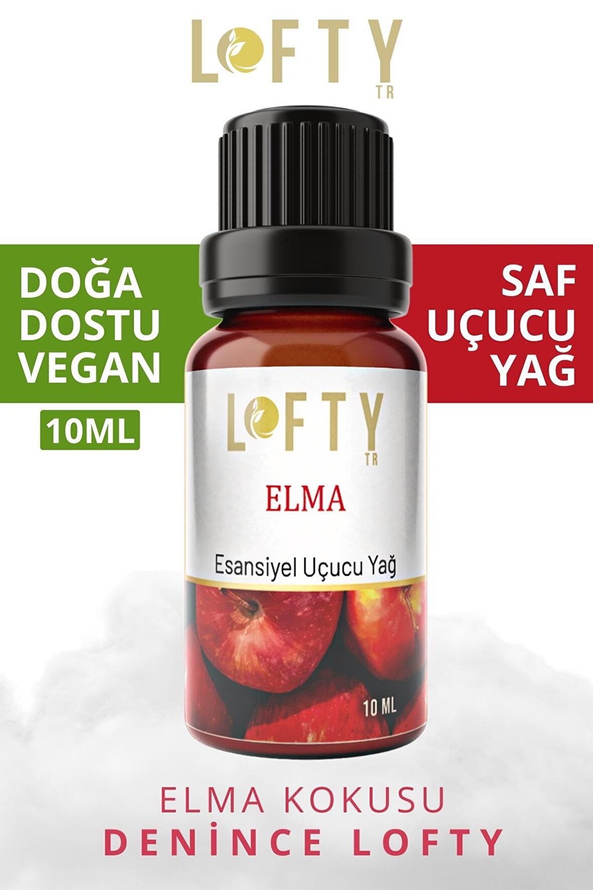 Elma Uçucu Yağ Buhurdanlık Esansı Oda Kokusu Uçucu Esansiyel Yağ Buhur Yağı 10ML