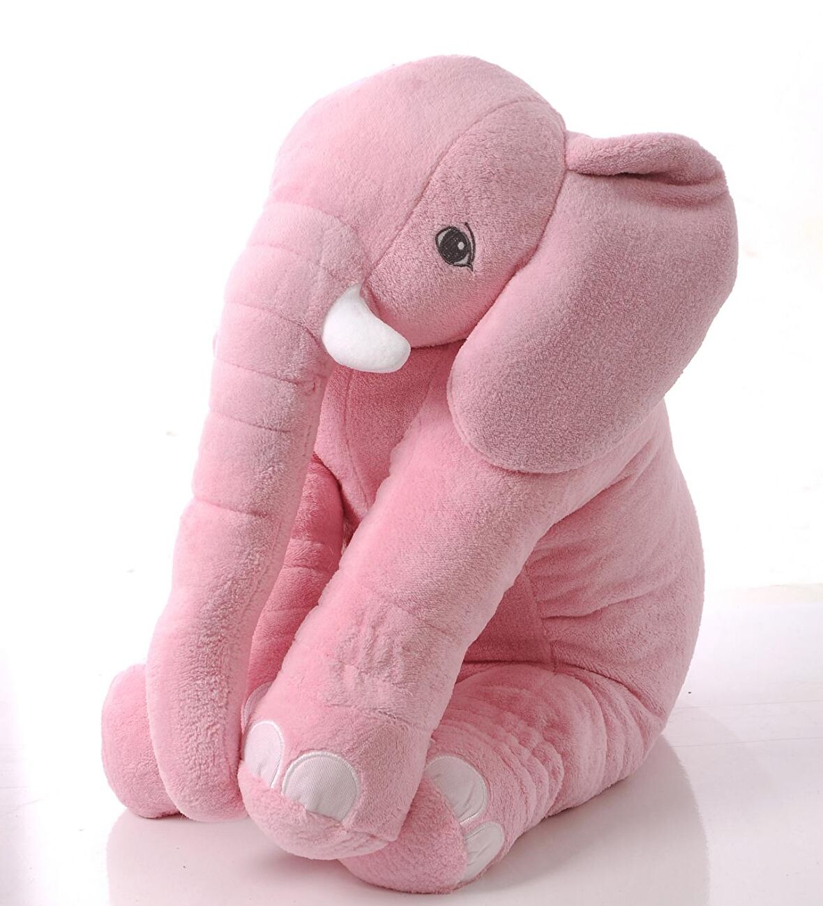 YASTIK HEDİYELİ-Uyku Arkadaşım Peluş Fil - Büyük Yumuşacık(65 cm)- Sevgiliye HEDİYE