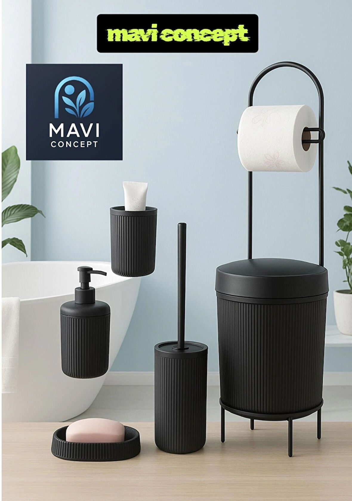 Lüks Şık 6’lı Banyo Seti