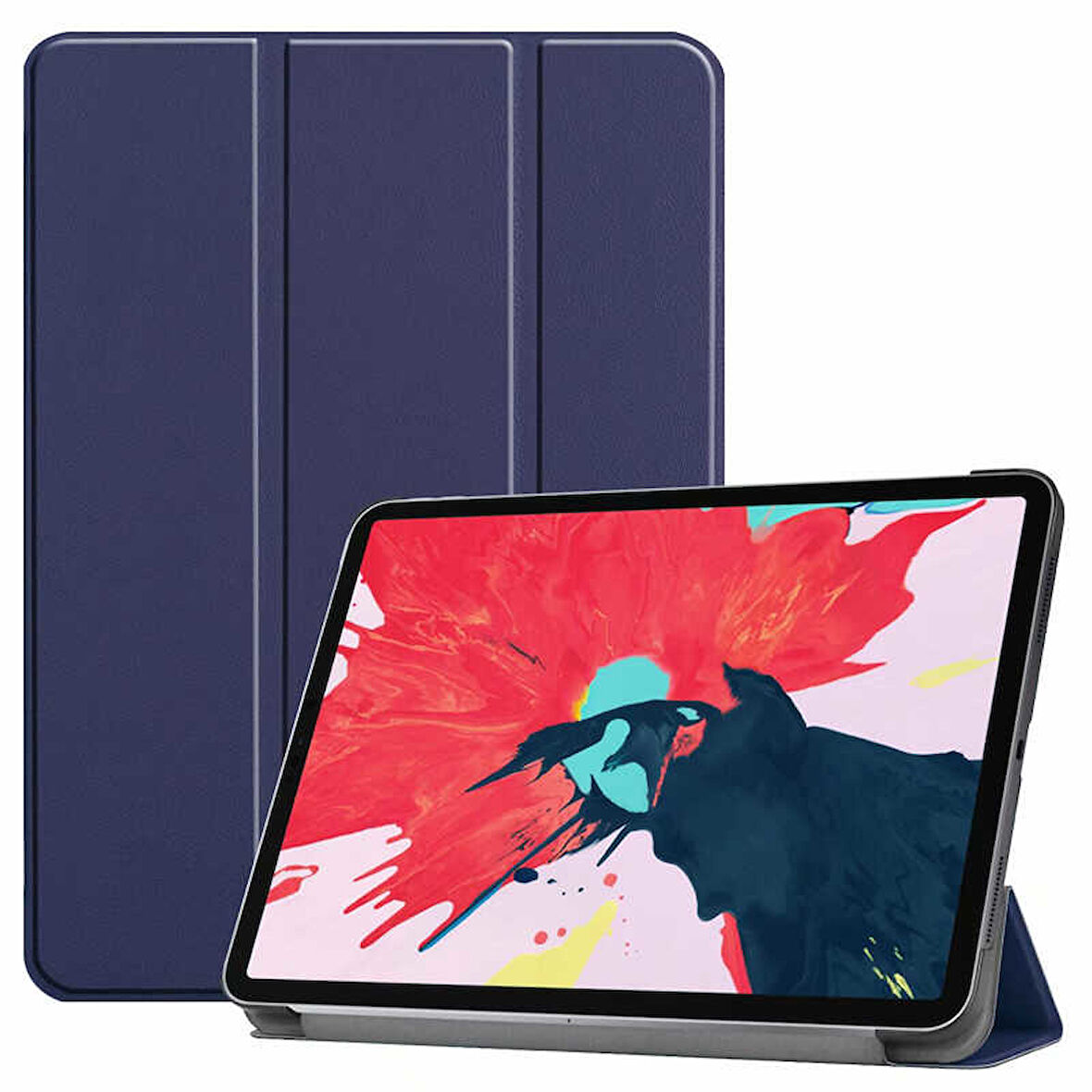 Apple iPad Air 10.9 2020 (4.Nesil) Zore Smart Cover Standlı 1-1 Kılıf