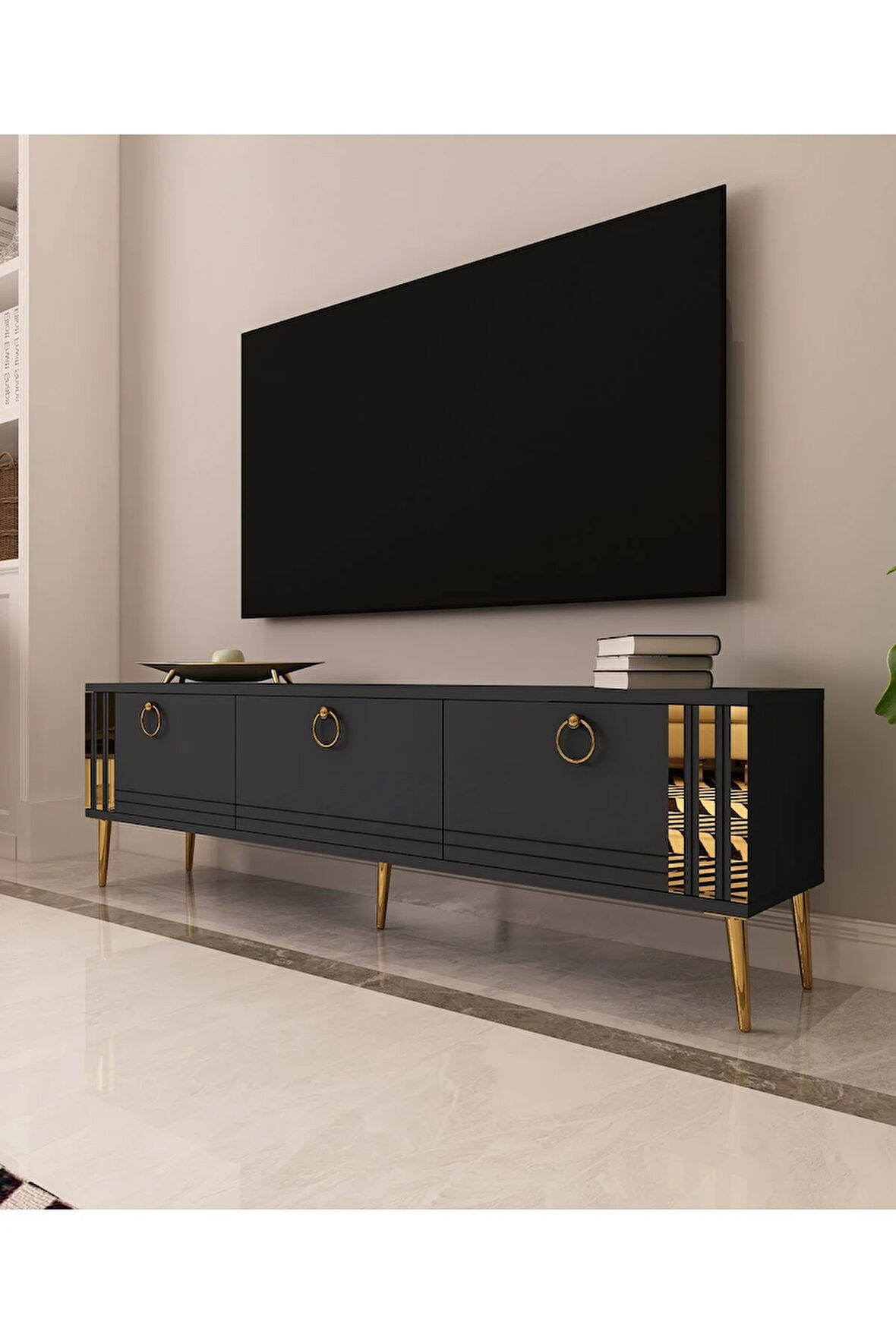 Altın Tv Ünitesi | Antrasit - Antrasit