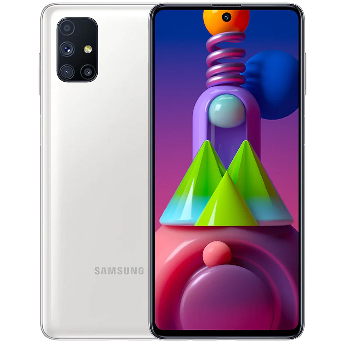 Yenilenmiş Samsung Galaxy M51 128 GB Beyaz Cep Telefonu (12 Ay Garantili) - A Kalite